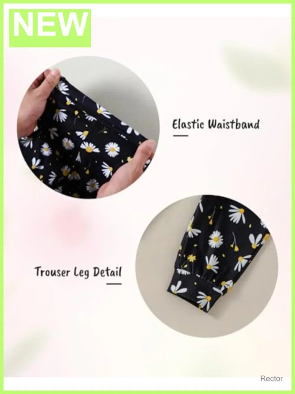 Toddler Girls Long Sleeve Hooded Sweatshirt & Floral Pants Set 1-6T